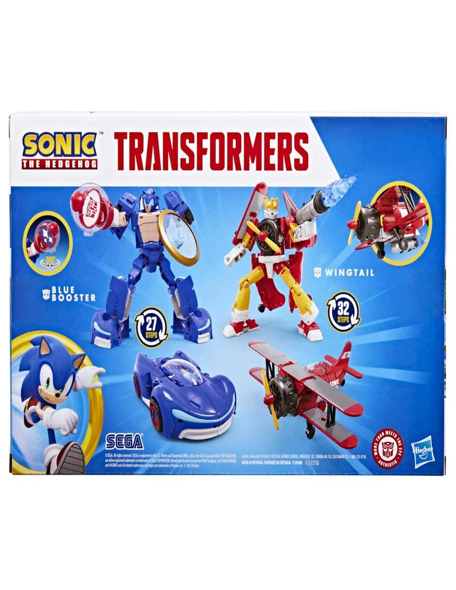Set figuras acción articulada Sonic Wingtail y Blue Booster especial 5