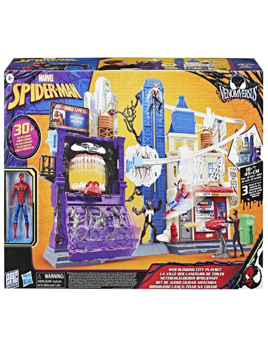 Set figuras acción articulada VenomVersus Ciudad Aráncida! 2