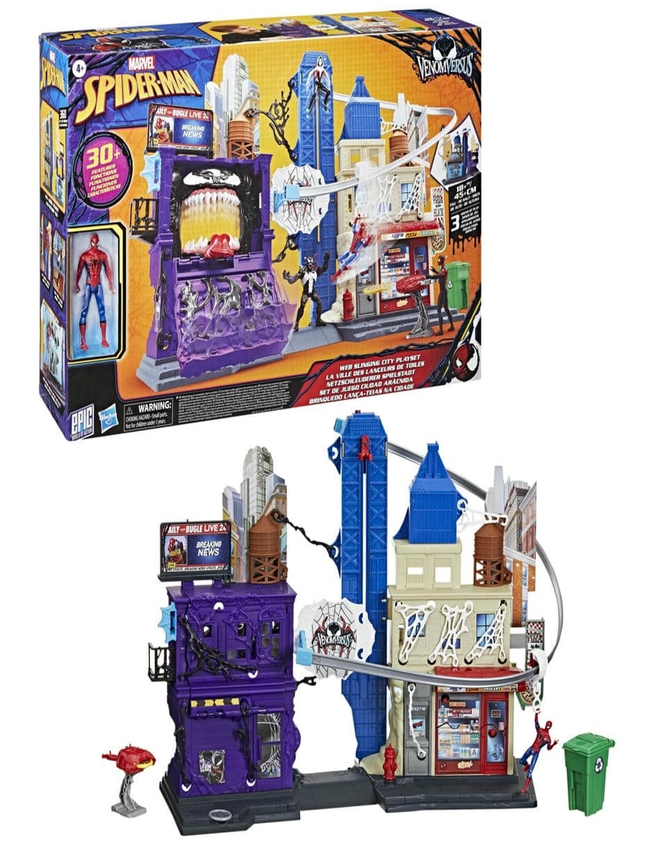 Set figuras acción articulada VenomVersus Ciudad Aráncida! 3