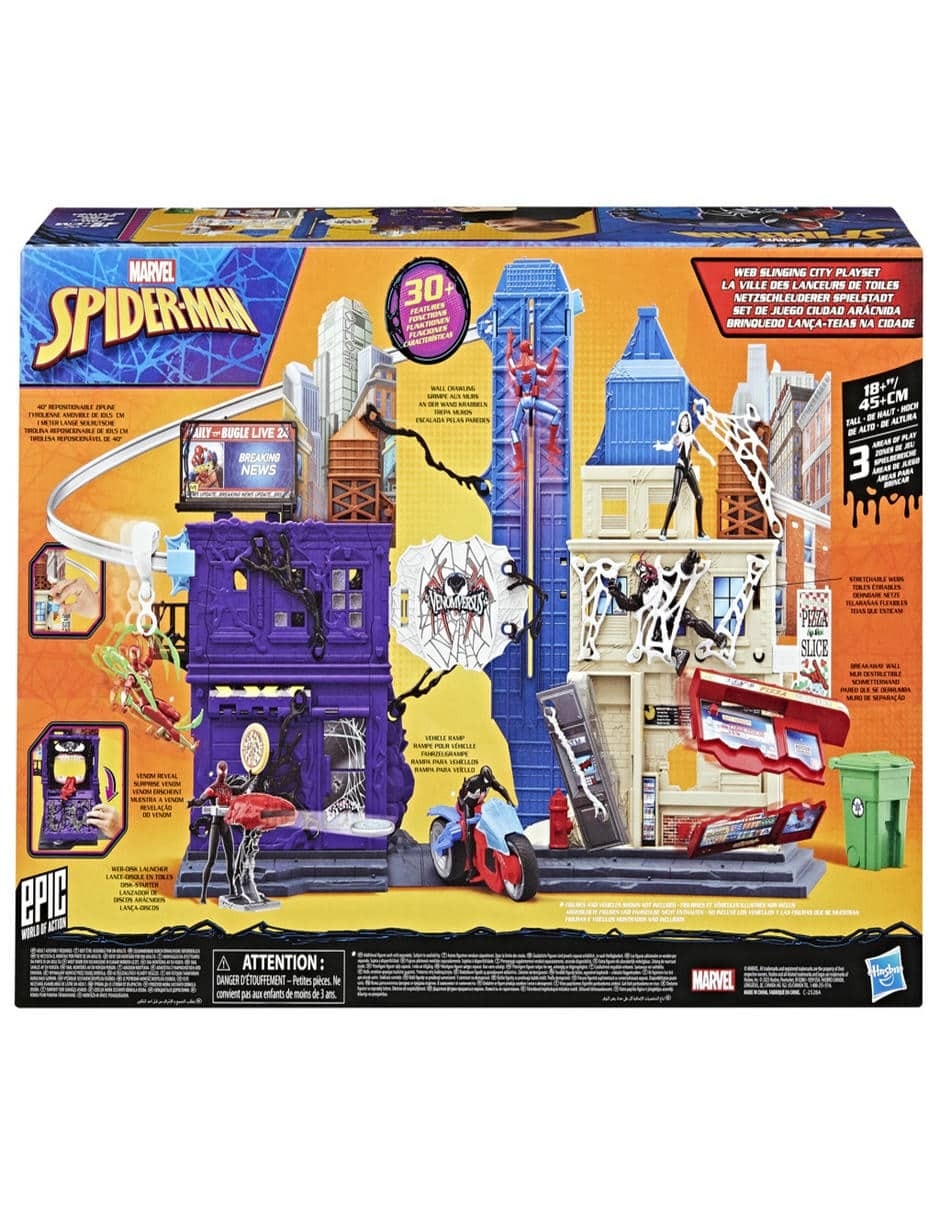 Set figuras acción articulada VenomVersus Ciudad Aráncida! 4