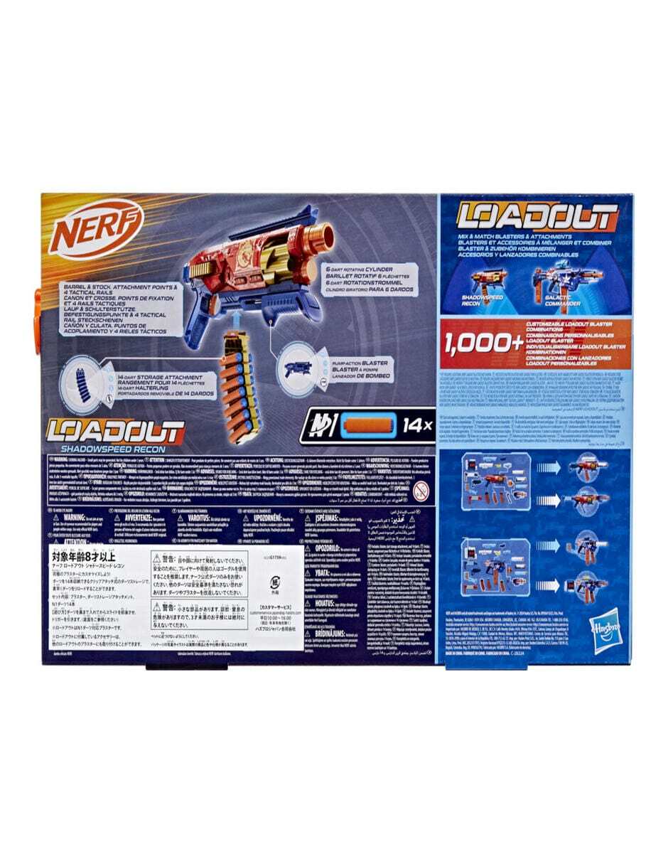 Lanzador de dardos Loadout Shadowspeed Recon 4