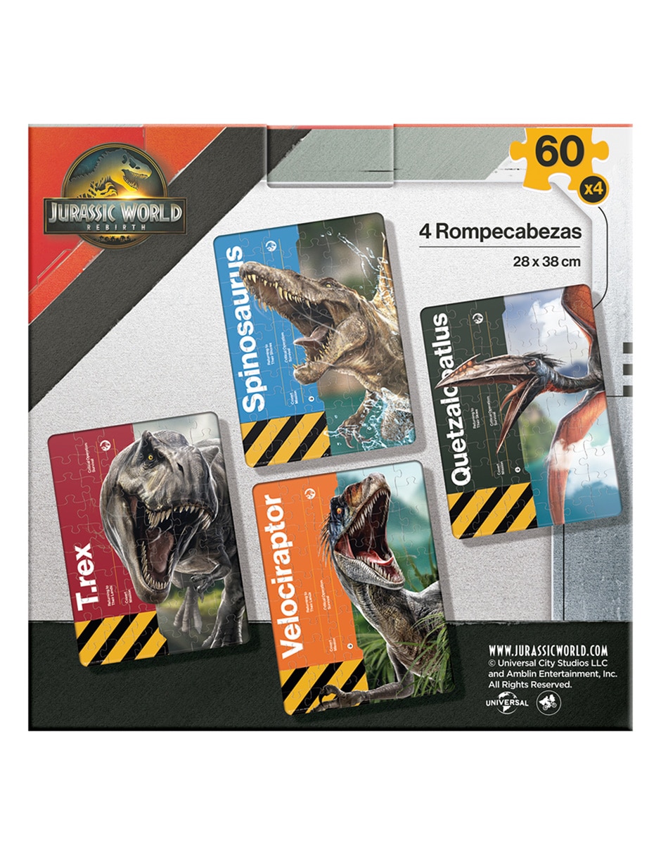 Rompecabezas Jurassic World 4 en 1 240 piezas 4