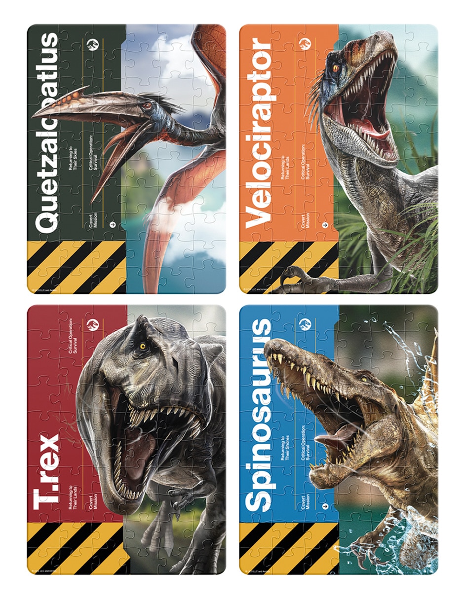 Rompecabezas Jurassic World 4 en 1 240 piezas 5