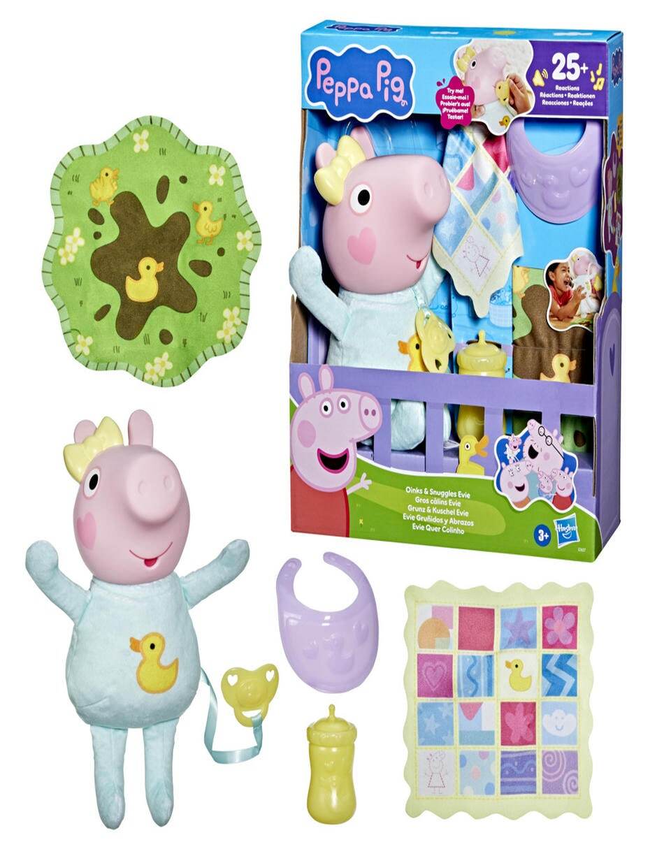 Muñeca Peppa Pig Evie Gruñidos y Abrazos 3