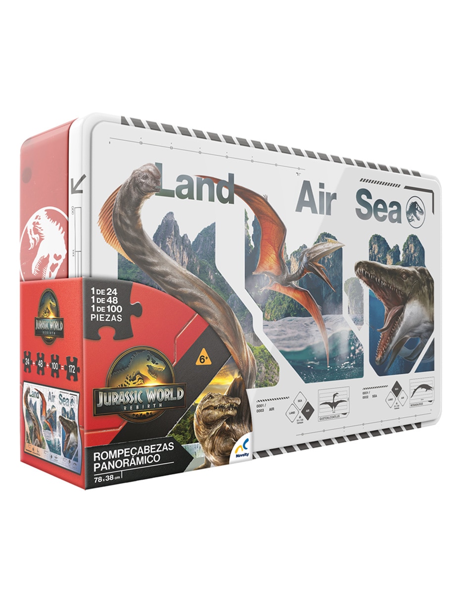 Rompecabezas Jurassic World Tin Panorámico 4 172 piezas