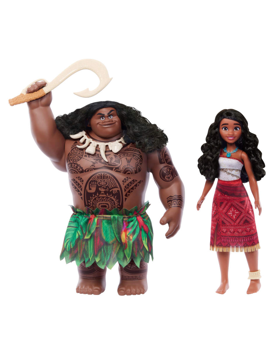 Set muñecas Moana 2 Moana y Maui