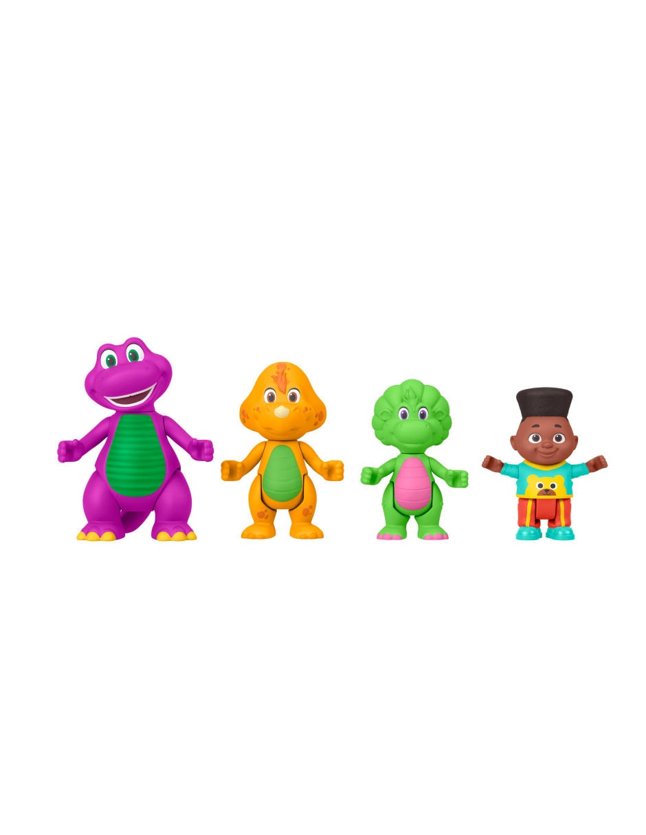 Set figuras acción articulada Barney's World Barney especial
