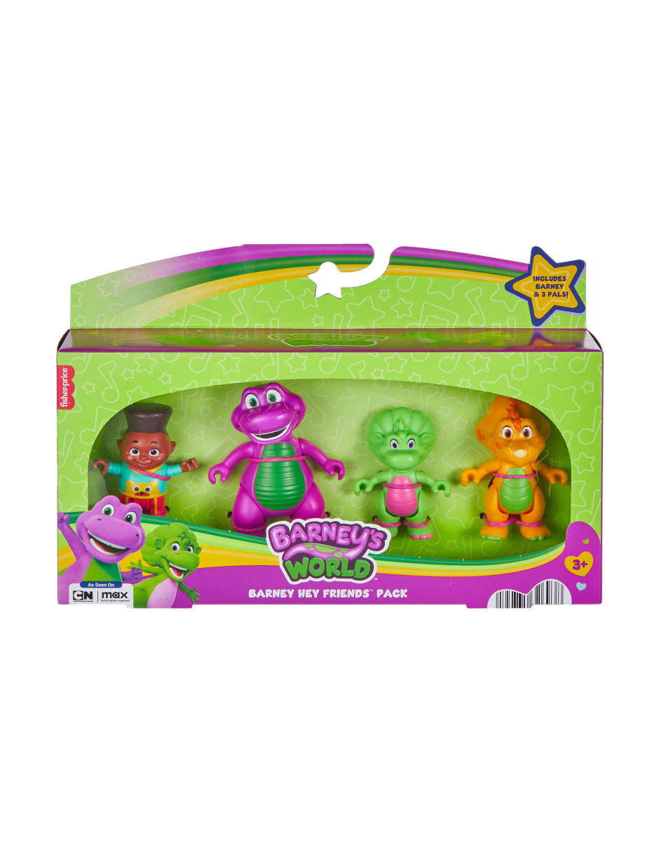 Set figuras acción articulada Barney's World Barney especial 2
