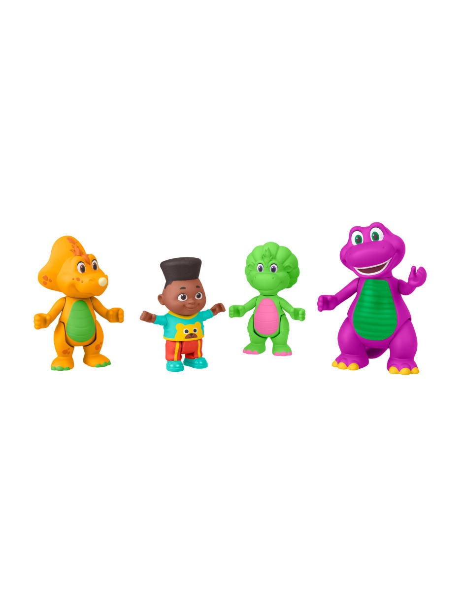 Set figuras acción articulada Barney's World Barney especial 3