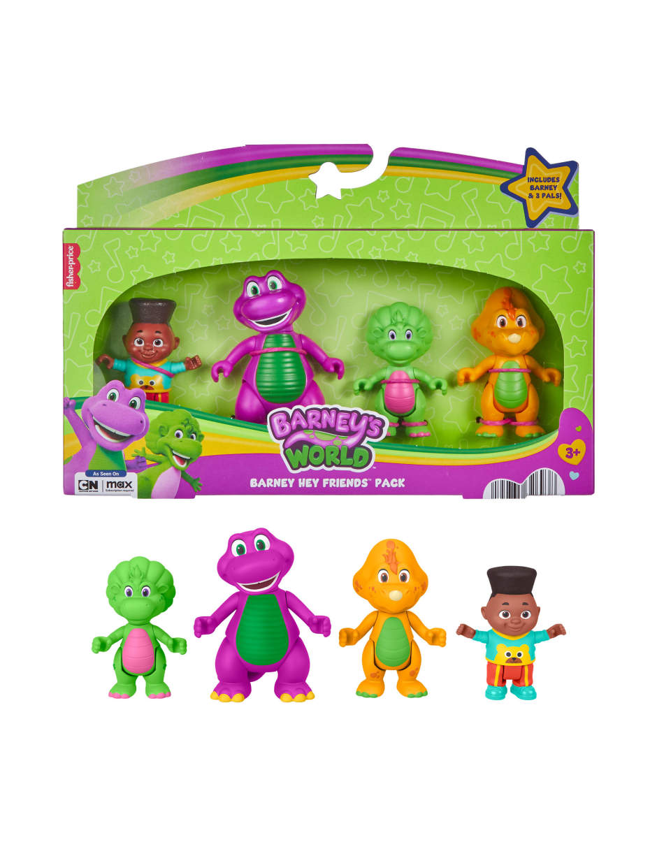 Set figuras acción articulada Barney's World Barney especial 5