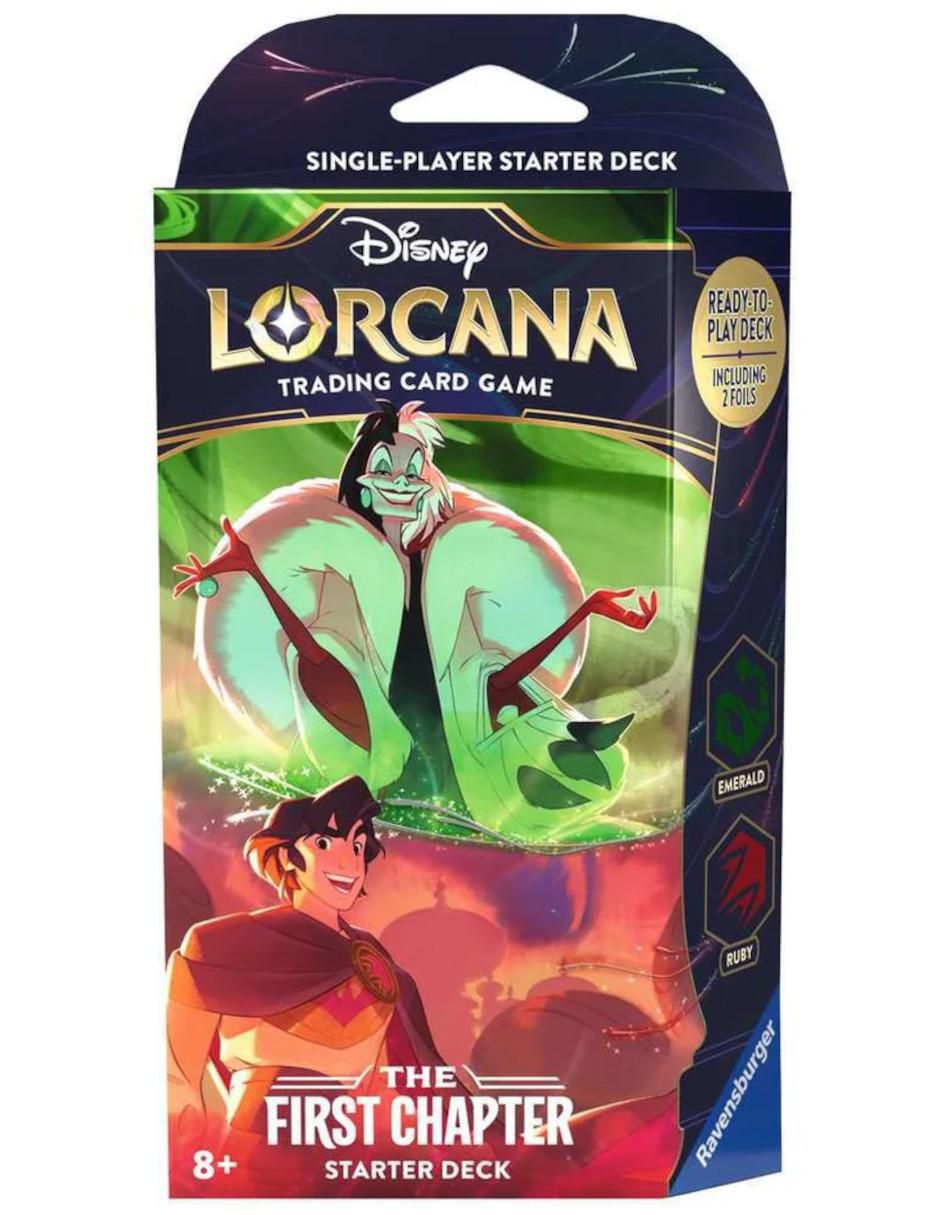 Lorcana the first chapter starter deck en ingles Cruella de Vil  Lorcana 2