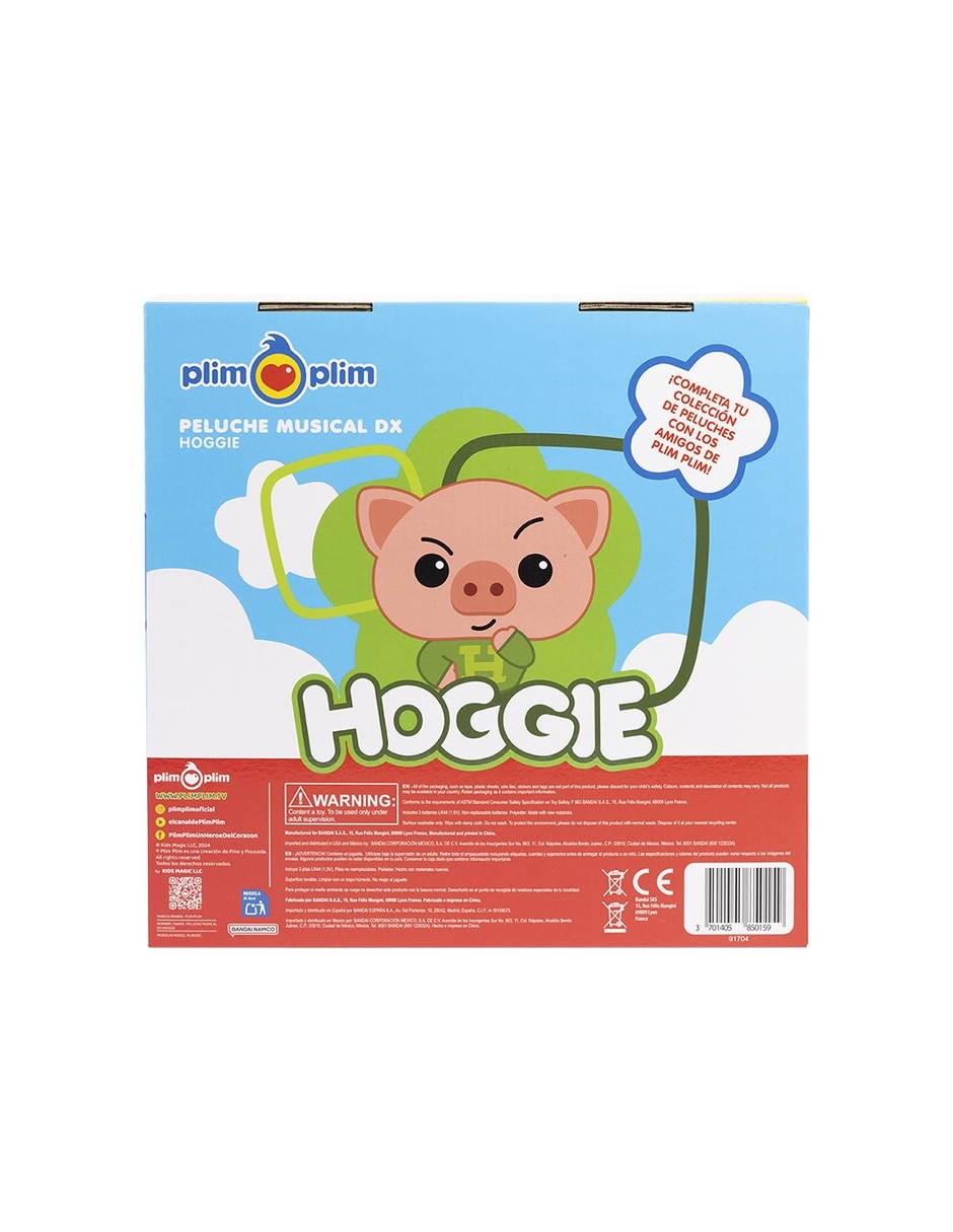Peluche de 0-0-0 cerdo Plim Plim de 28 cm 2