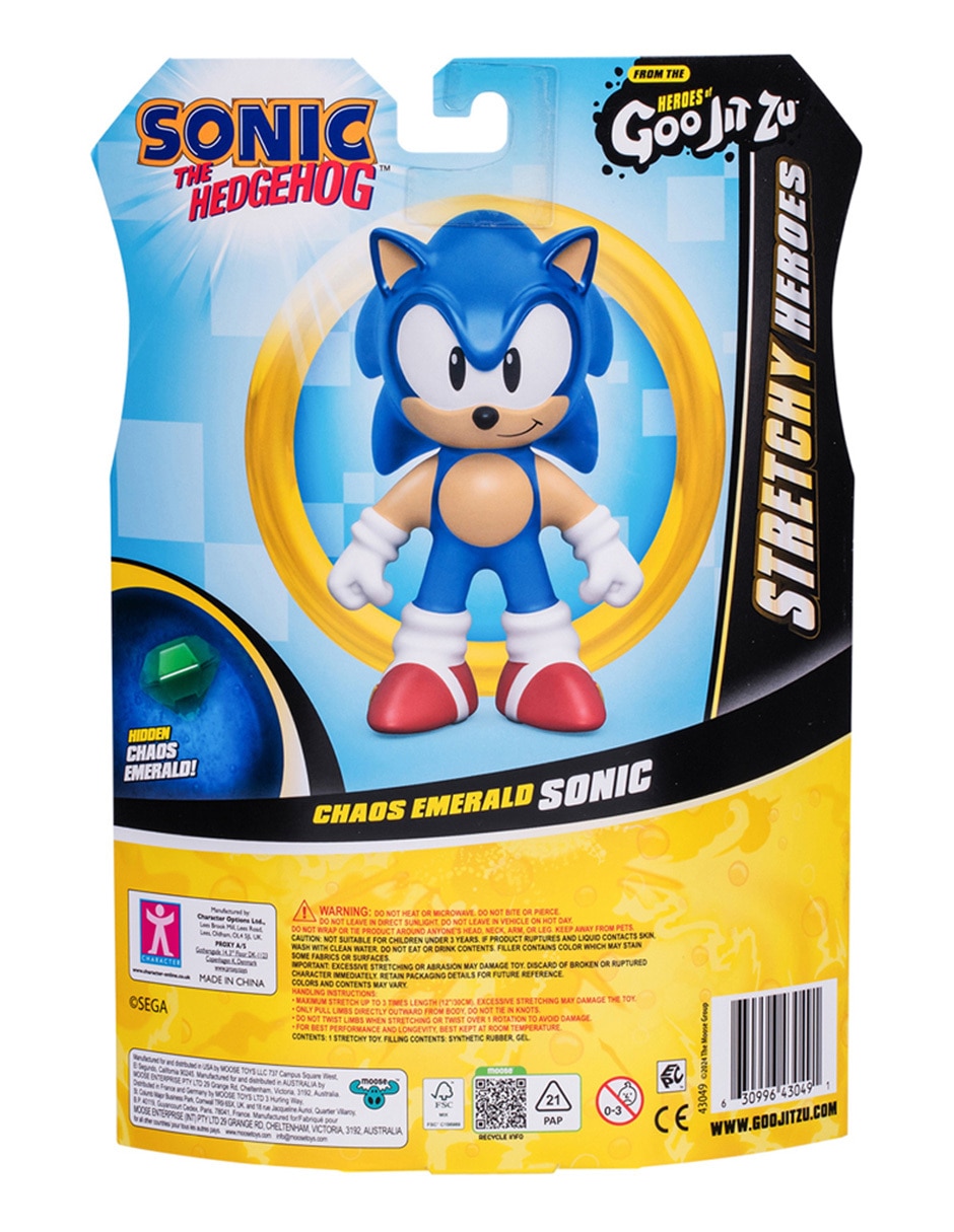 Figura de acción Heroes Goo Jit Zu Sonic especial elástico 3