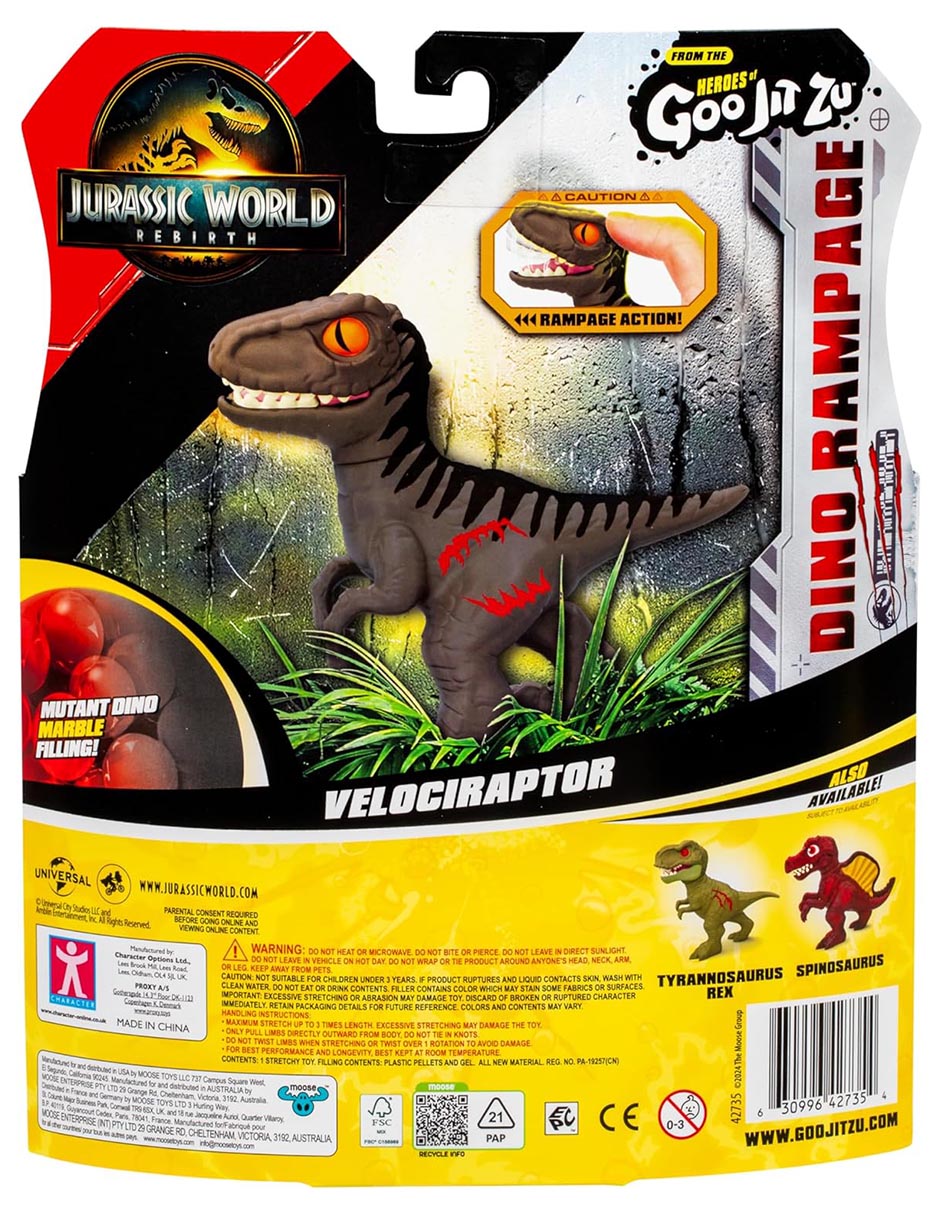 Figura de acción articulada Goo Jit Zu Jurassic World edición especial elástico 5