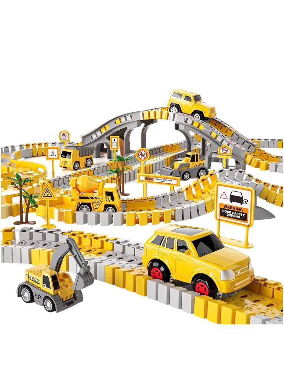 Set de extensión para pista pista armable para vehículos 4