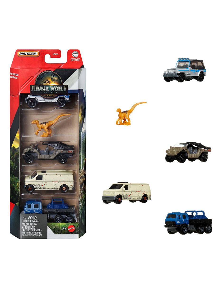 Set de vehículos jgl60 Jurassic World Rebirth Set de vehículos jgl60 Jurassic World Rebirth