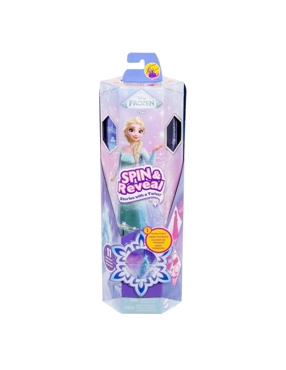 Muñeca clasica Disney: Frozen Spin And Reveal Elsa 5