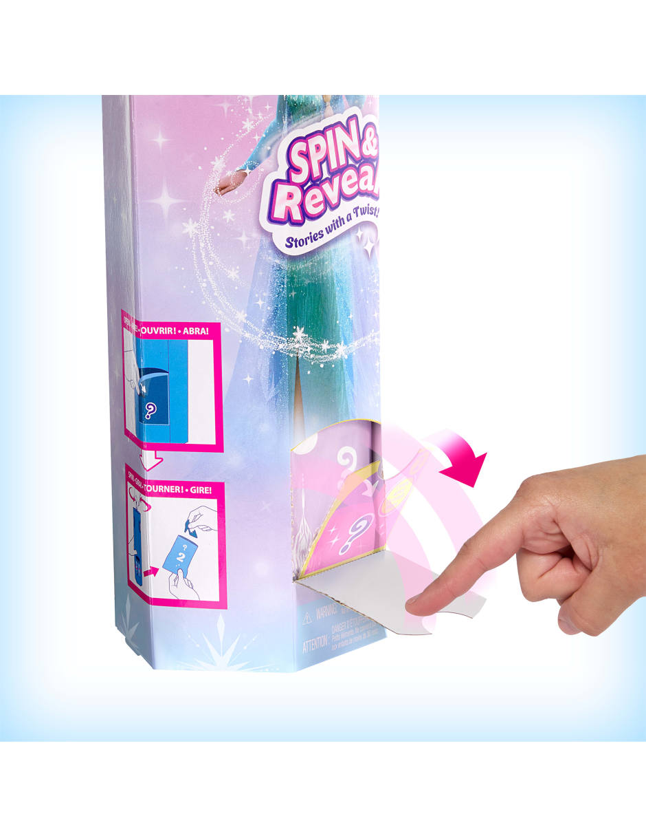 Muñeca clasica Disney: Frozen Spin And Reveal Elsa 7