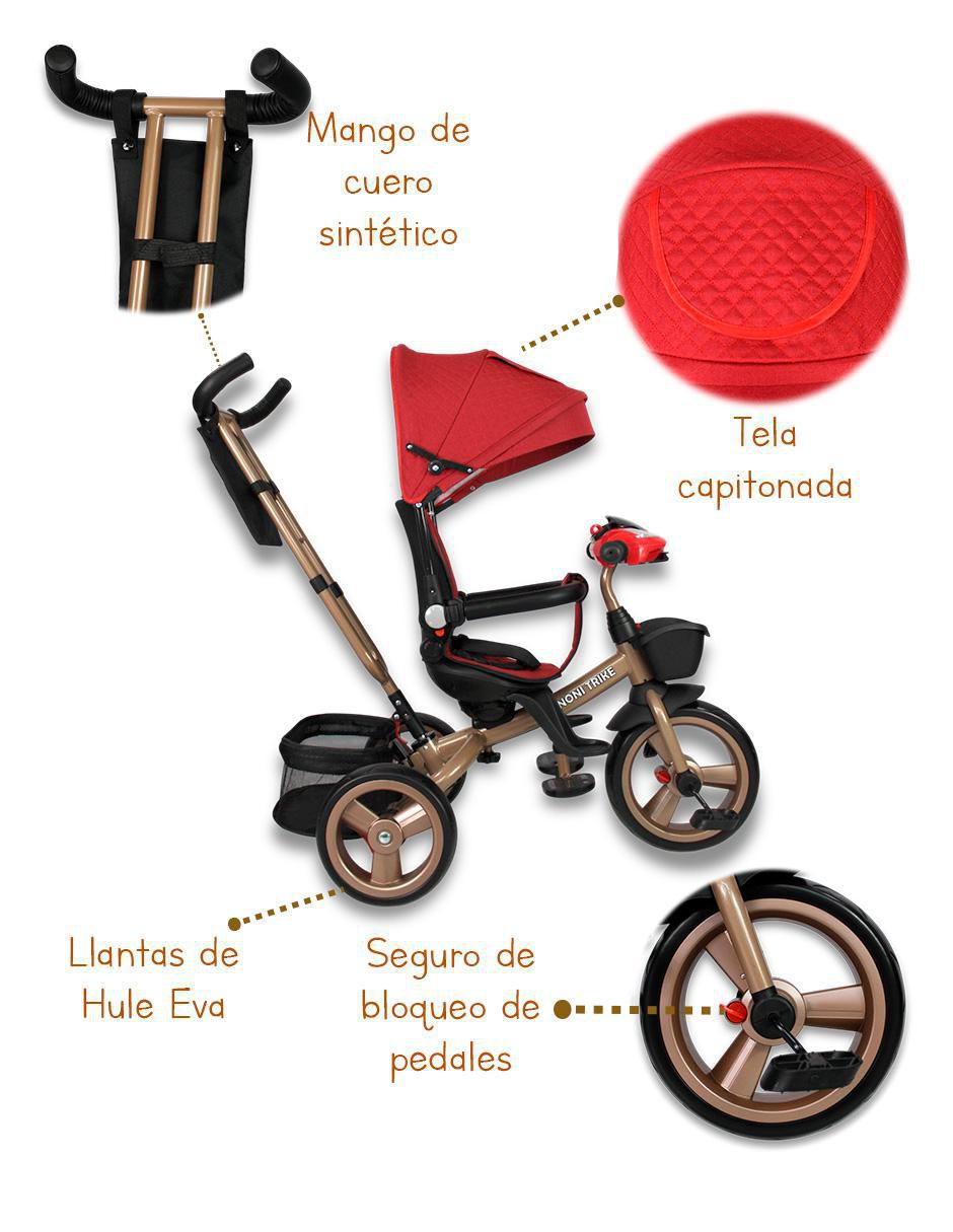 Triciclo noni noni triciclos 2025 "para" infantil unisex