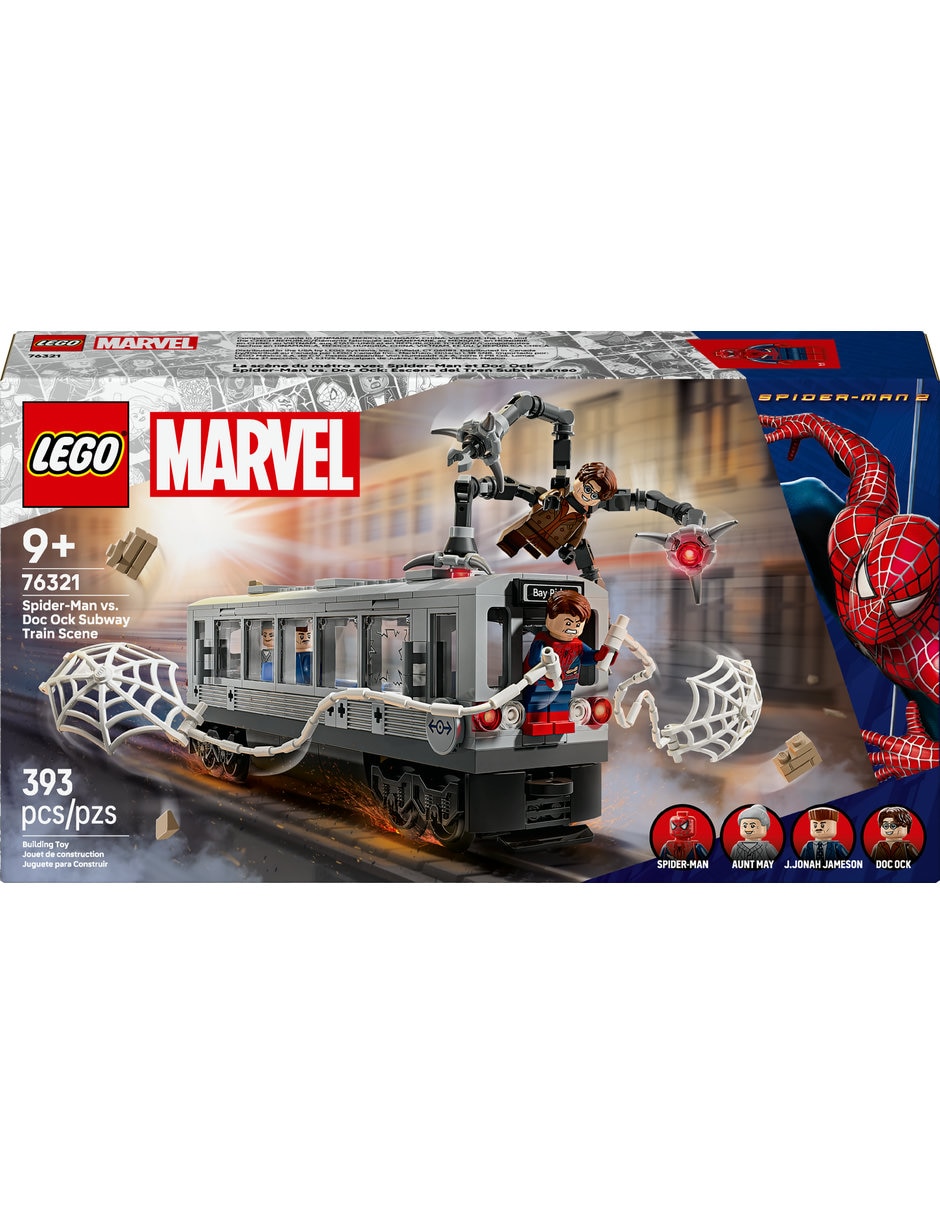 Lego Spiderman VS Doc Ock: Escena del Tren Subterráneo 76321 Lego Super Heroes 2