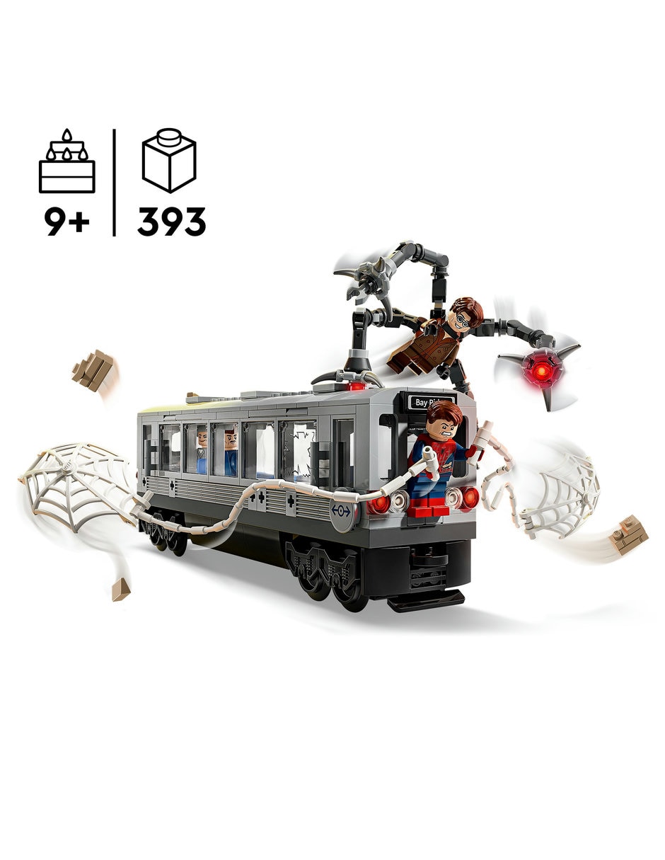 Lego Spiderman VS Doc Ock: Escena del Tren Subterráneo 76321 Lego Super Heroes 4