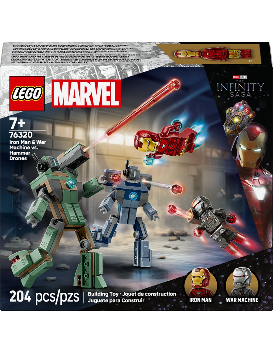 Lego Iron Man y Máquina de Guerra VS Drones de Hammer 76320 Lego Super Heroes 4