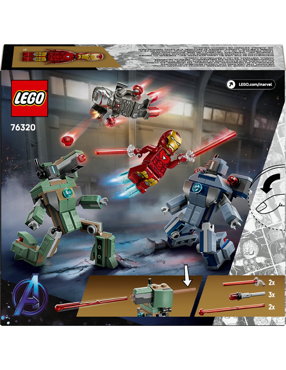 Lego Iron Man y Máquina de Guerra VS Drones de Hammer 76320 Lego Super Heroes 6