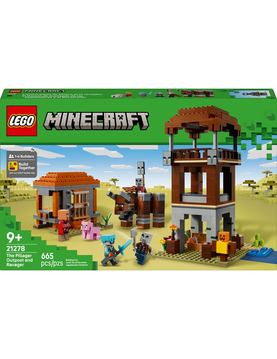 Lego el Puesto de Avanzada de los Saqueadores y el Devastador 21278 Minecraft 2