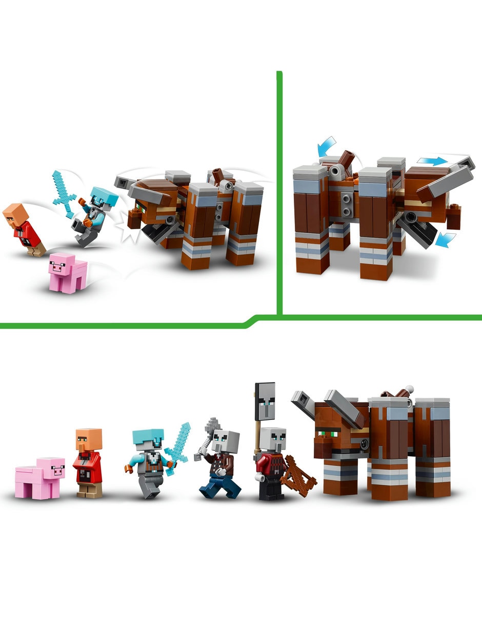 Lego el Puesto de Avanzada de los Saqueadores y el Devastador 21278 Minecraft 5