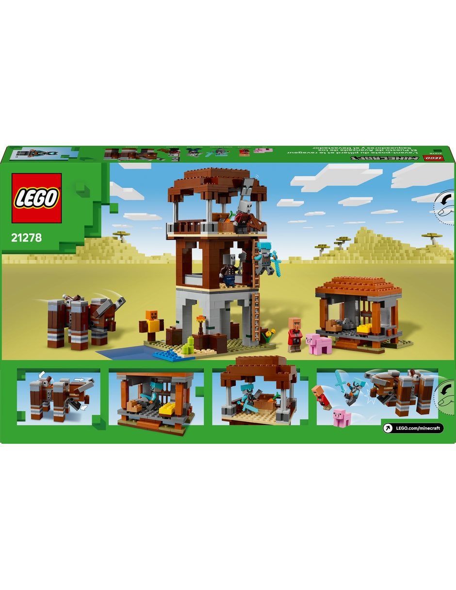 Lego el Puesto de Avanzada de los Saqueadores y el Devastador 21278 Minecraft 6