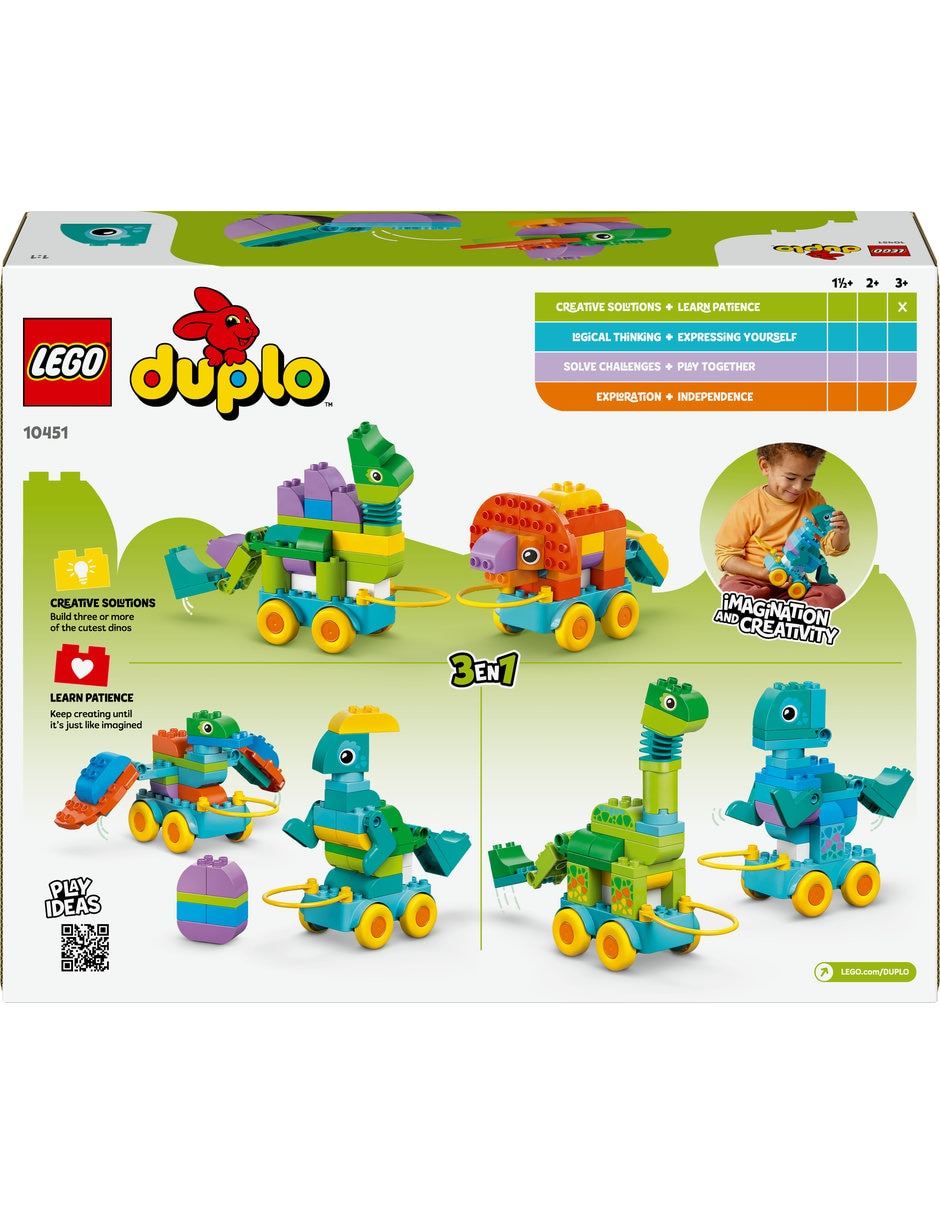 Lego Dinosaurios Sobre Ruedas 3en1 10451 Duplo 6