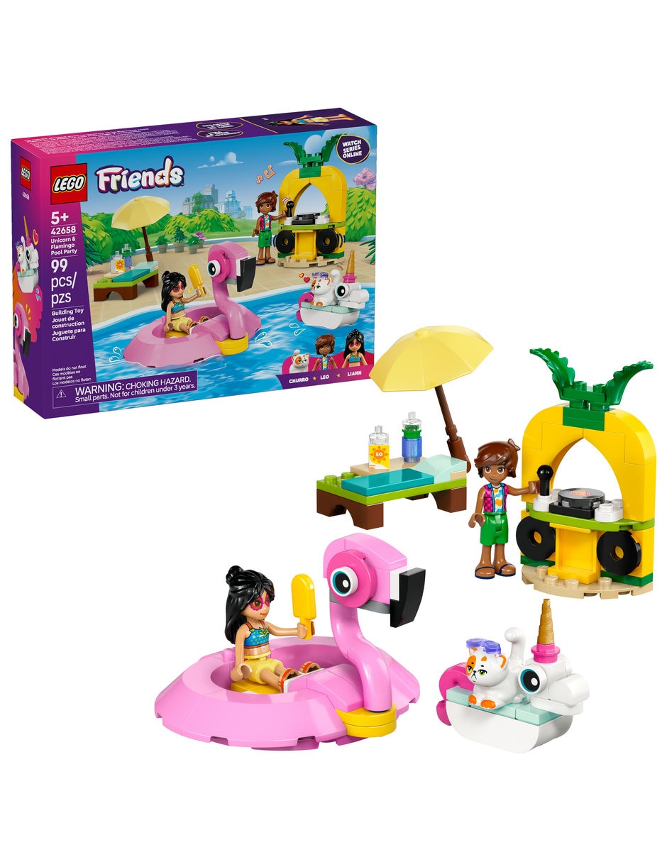 Lego Friends Lego Fiesta en la Alberca con Flamingo y Unicornio