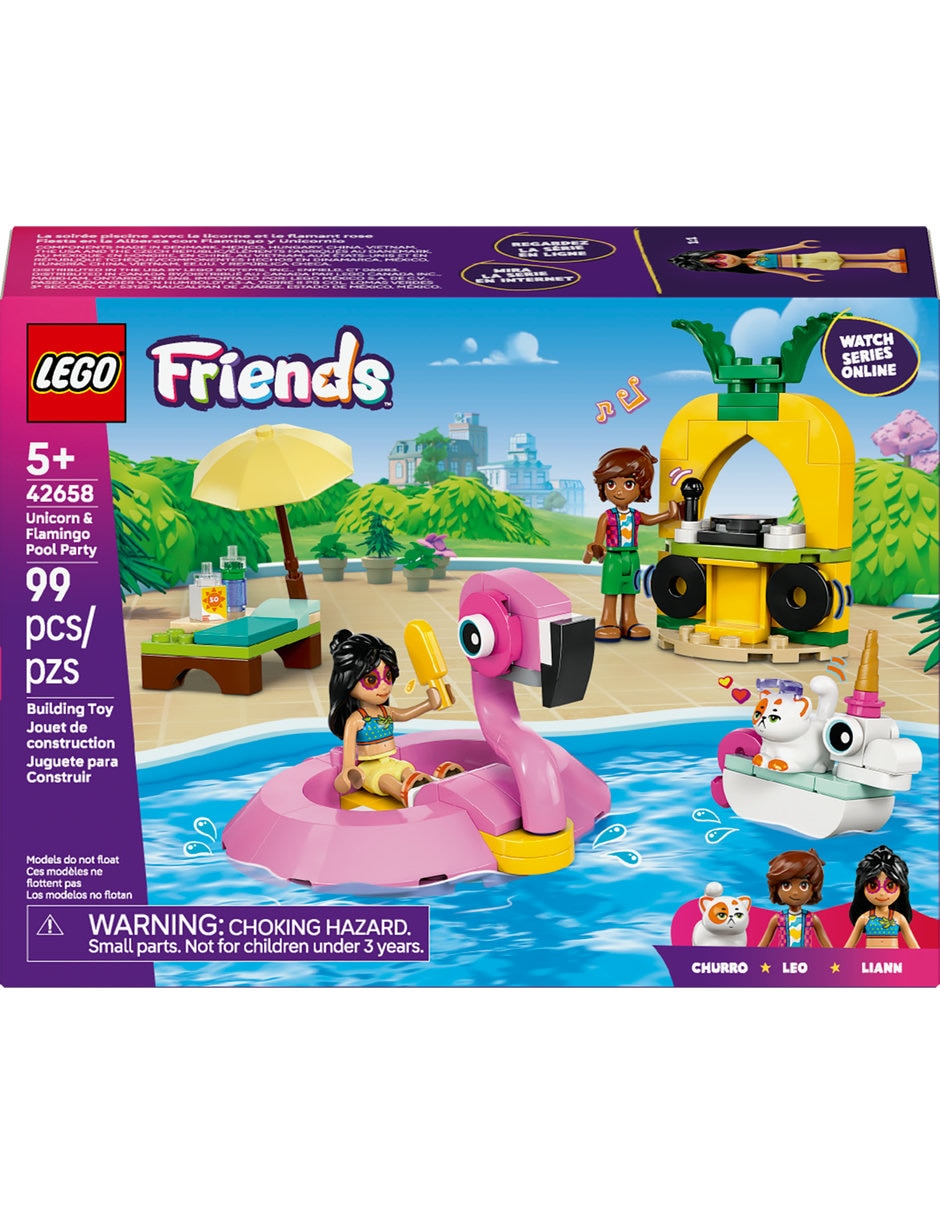 Lego Fiesta en la Alberca con Flamingo y Unicornio 42658 Lego Friends 4