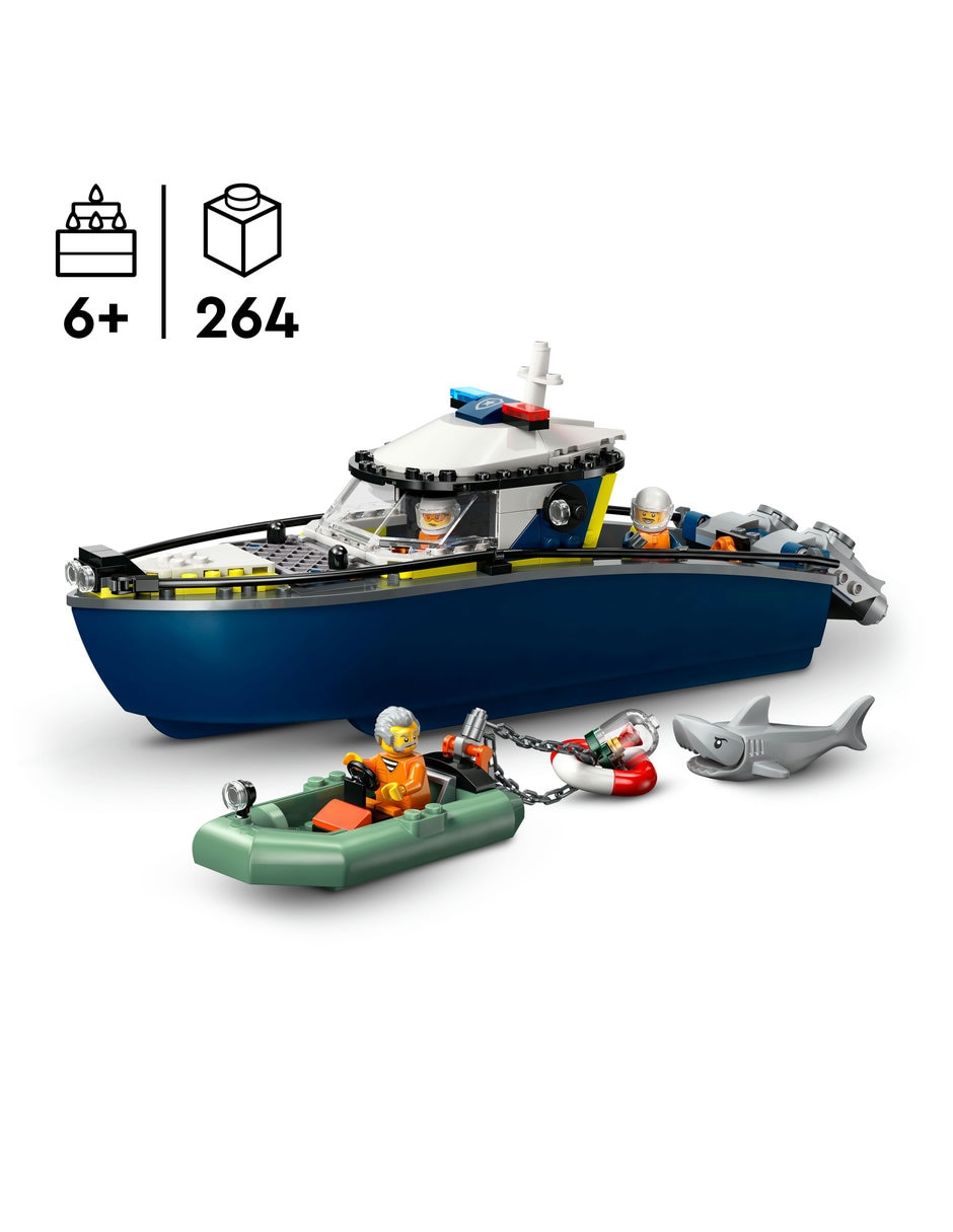 Lego Persecuciónen Barco de Policía 60456 Lego City 4
