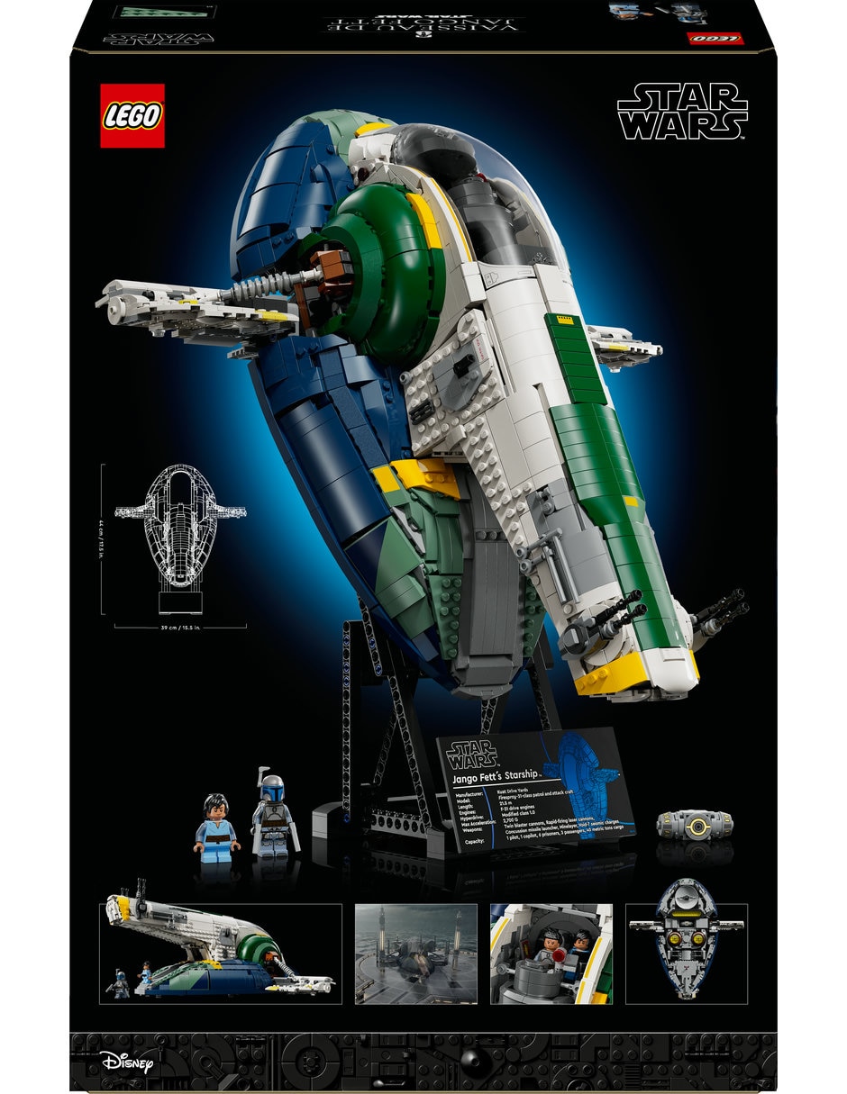 Lego Nave Espacial Clase Firespray de Jango Fett 75409 Star Wars 4