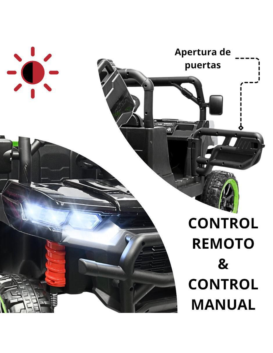 Tractor montable con control remoto Todo Terreno 6 x 6 recargable 2