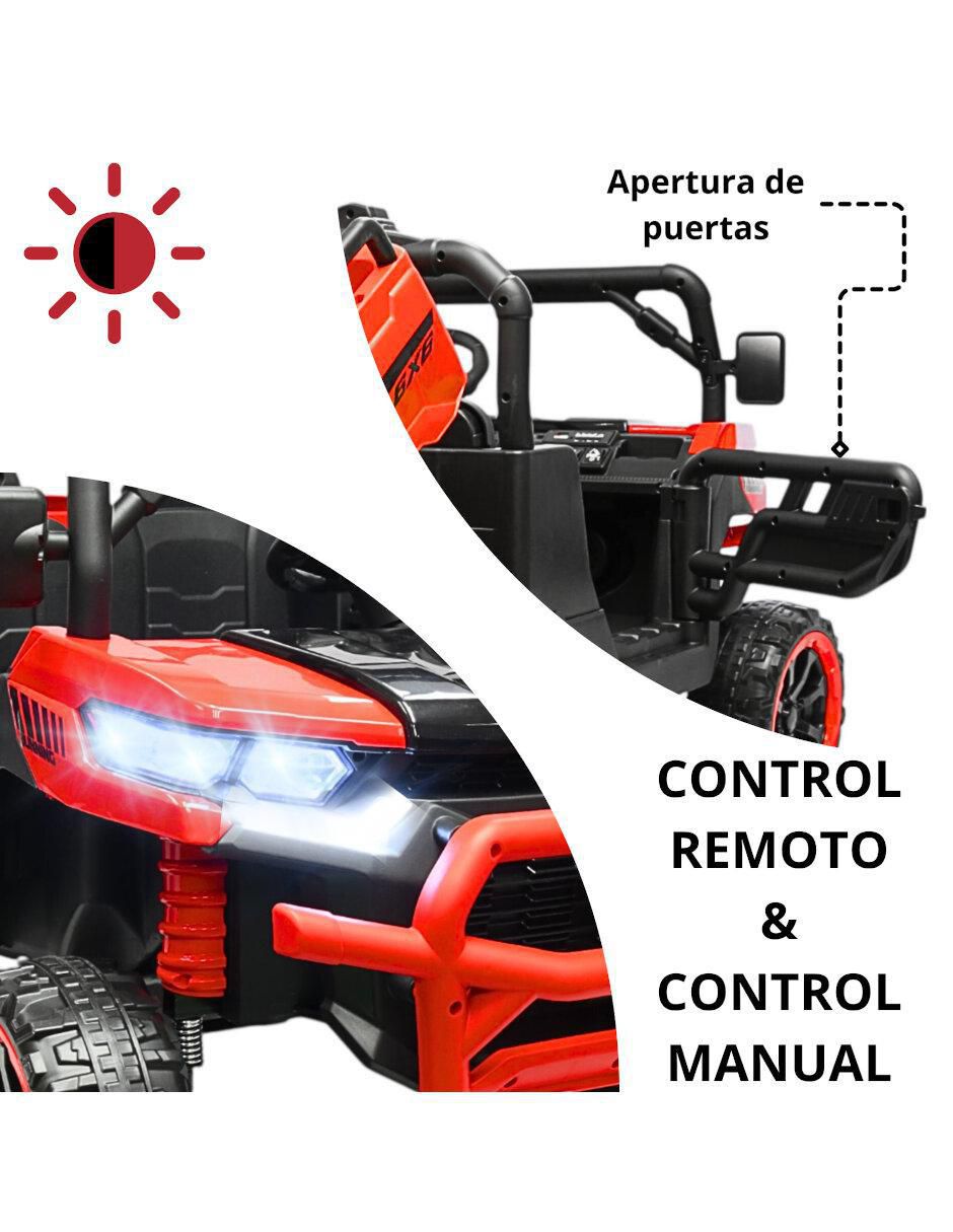 Tractor montable con control remoto Joykoo Todo Terreno 6 x 6 recargable