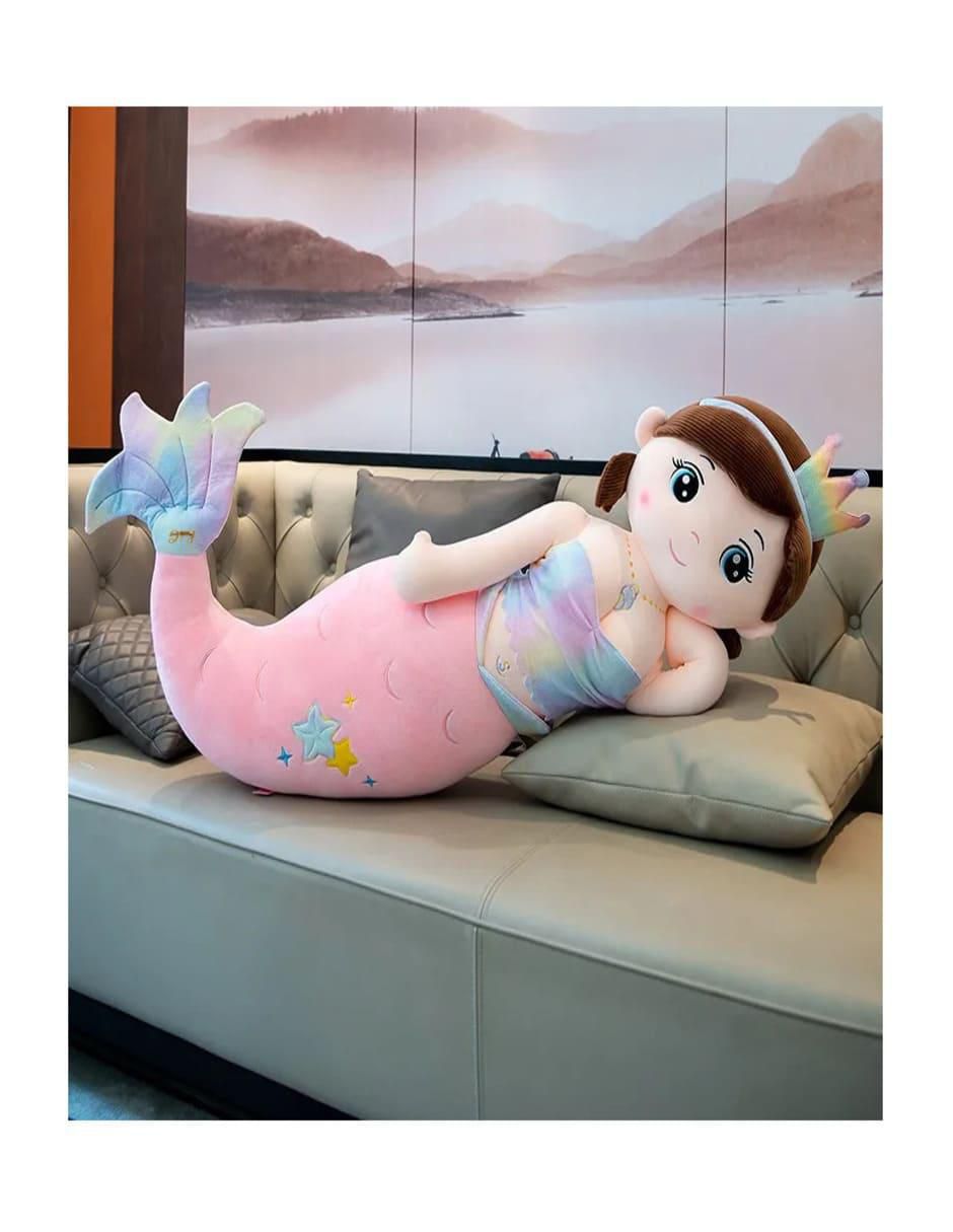 Peluche de sirena hecho a mano de 60 cm 3