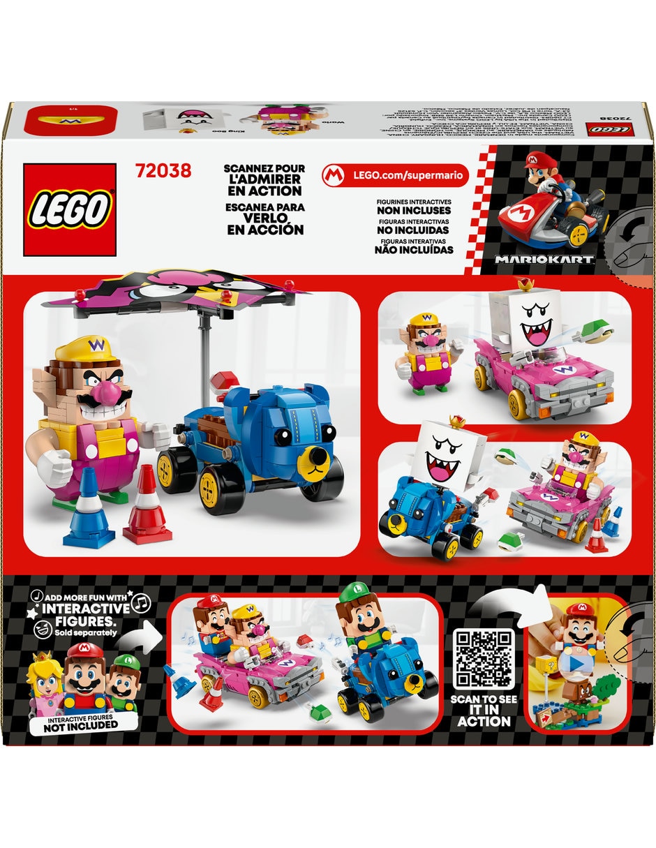 Lego Mario kart Wario y Rey Boo 72038 6