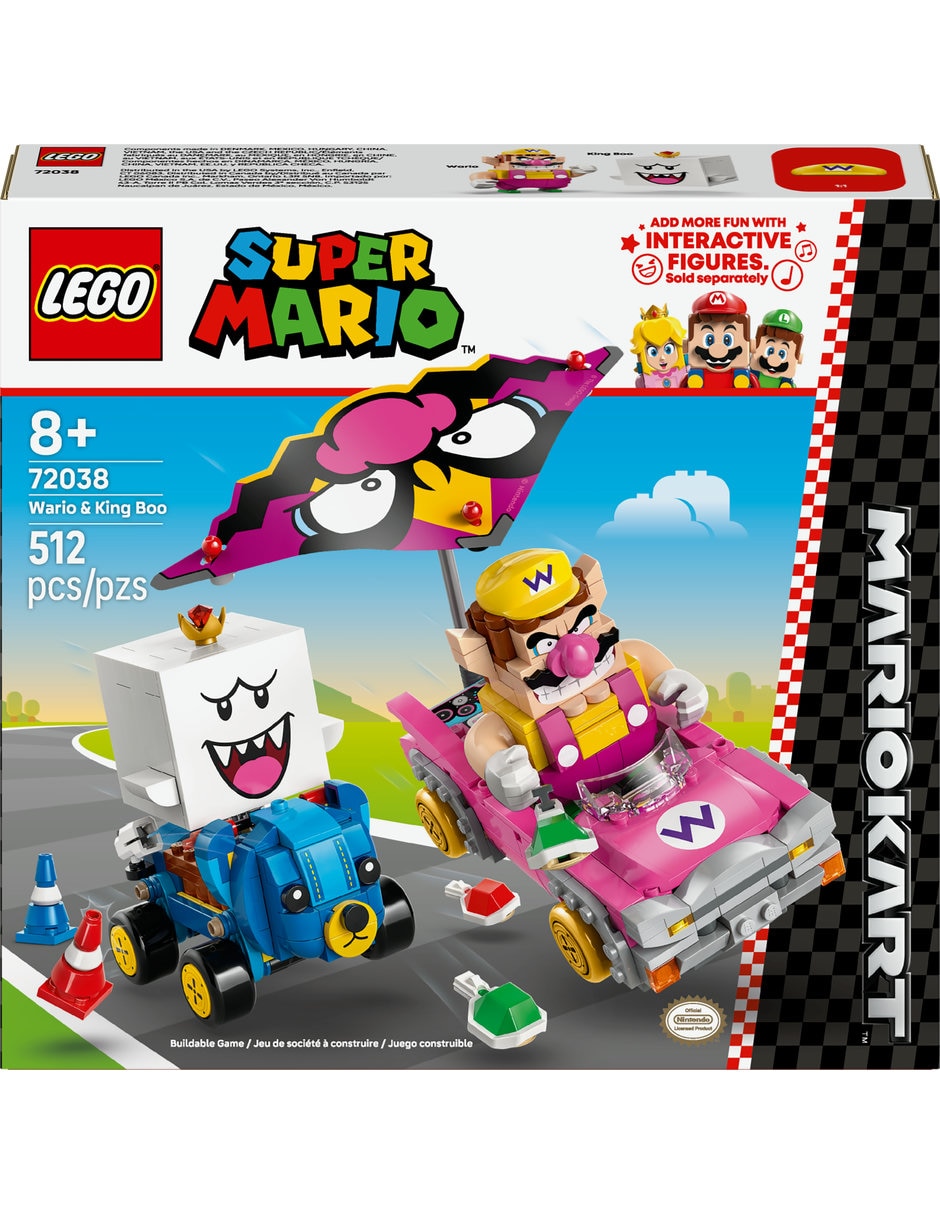 Lego Mario kart Wario y Rey Boo 72038 2