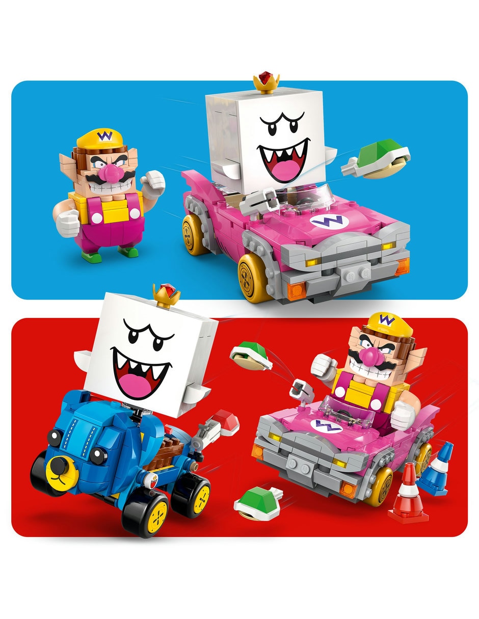 Lego Mario kart Wario y Rey Boo 72038 5