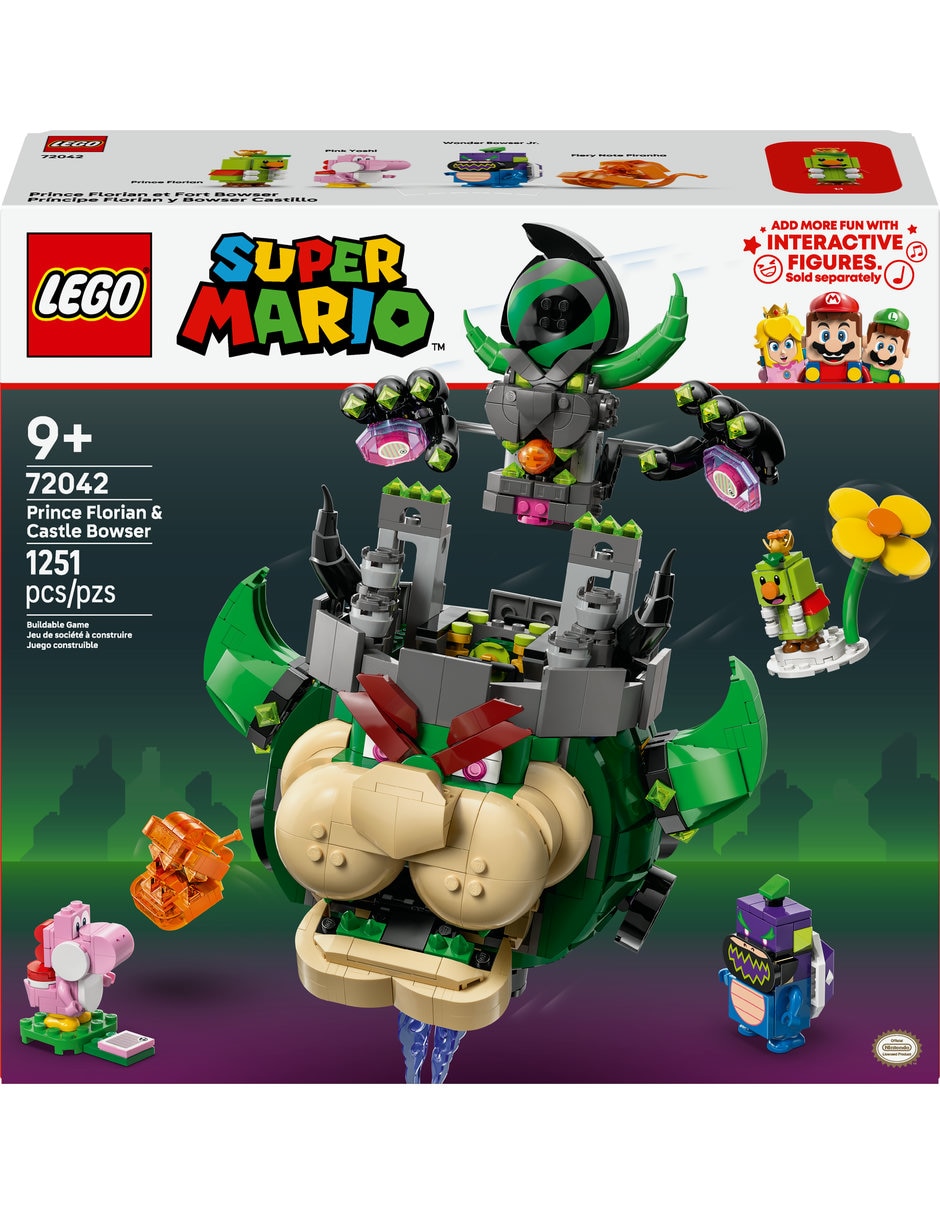 Lego Príncipe Florian y Bowser Castillo 72042 Super Mario 2