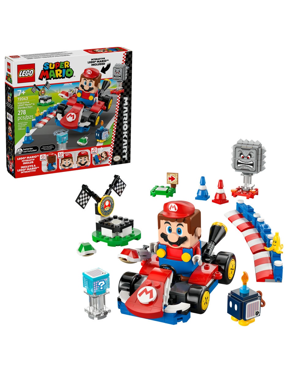 Lego Mario Kart Lego Mario Interactivo y Kart Estándar 72043 Super Mario Lego Mario Kart Lego Mario Interactivo y Kart Estándar 72043 Super Mario