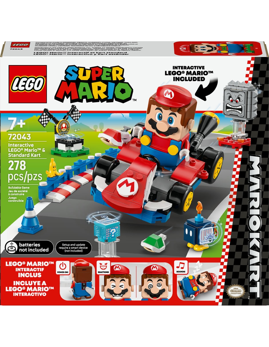 Lego Mario Kart  Lego Mario Interactivo y Kart Estándar 72043 Super Mario 2