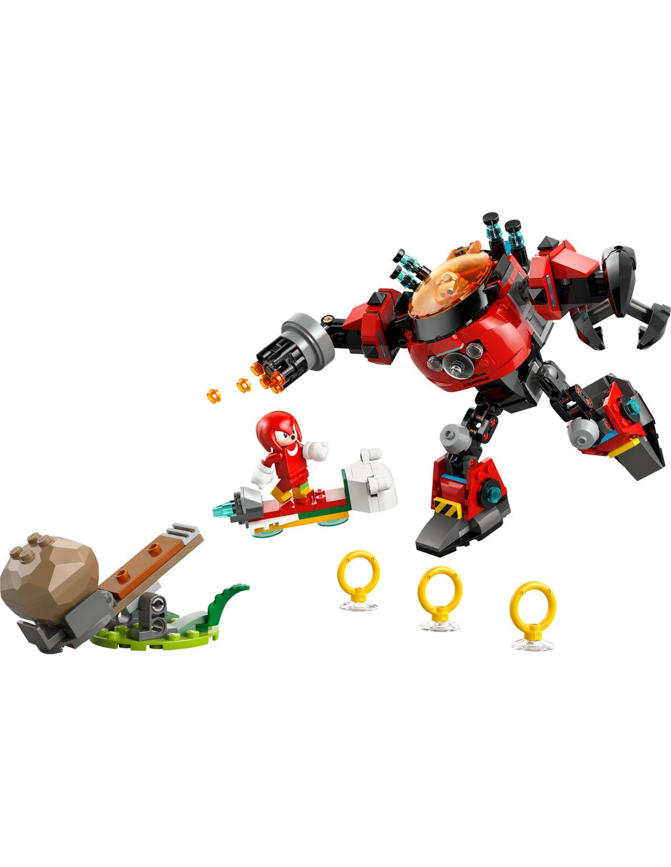 Lego Knuckles VS Mech Egg Crusher del Dr. Eggman 77005 Sonic 3