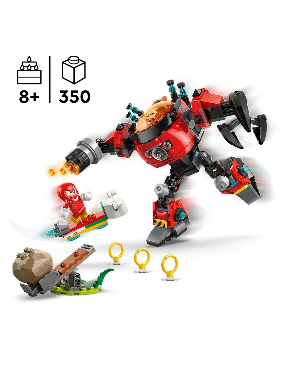 Lego Knuckles VS Mech Egg Crusher del Dr. Eggman 77005 Sonic 4