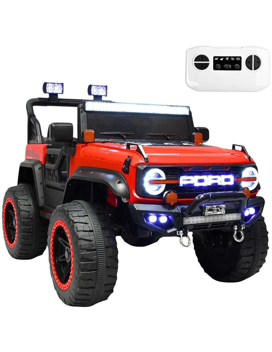 Automóvil montable con control remoto 4x4 off roro recargable