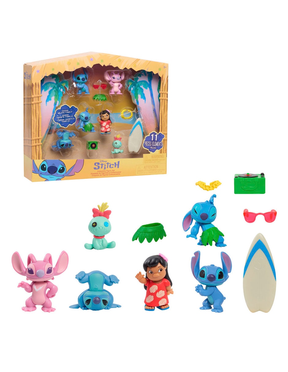 Set figuras de acción articuladas Disney Stitch