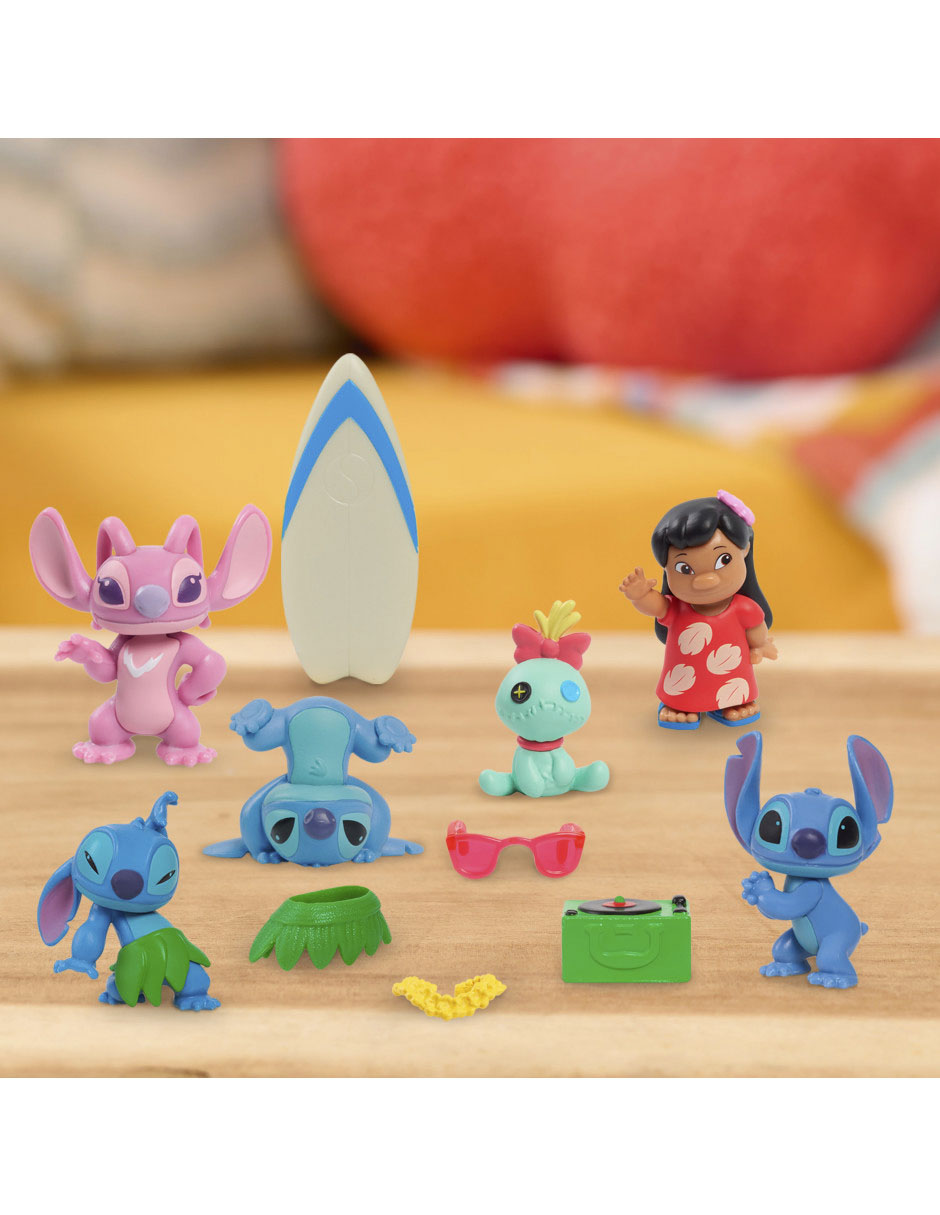 Set figuras de acción articuladas Disney Stitch 4