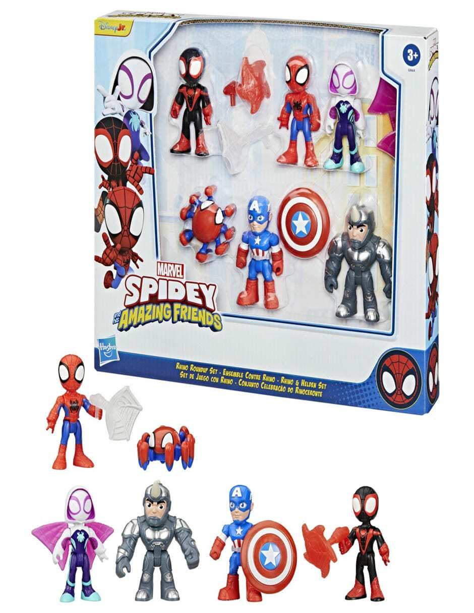 Set figuras de juguete articulada Spidey and His Amazing Friends 3